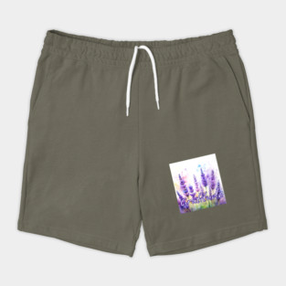Gratitude Lavender Flowers Shorts