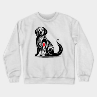 Heart Dog Crewneck Sweatshirt