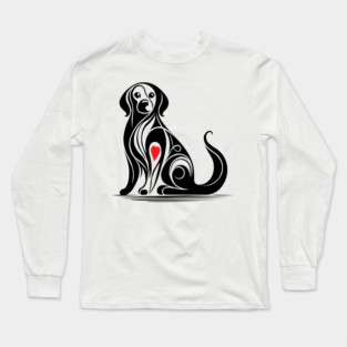 Heart Dog Long Sleeve T-Shirt