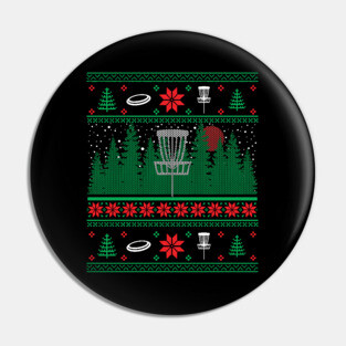Christmas Disc Golf Frisbee Ugly Christmas Xmas Pin