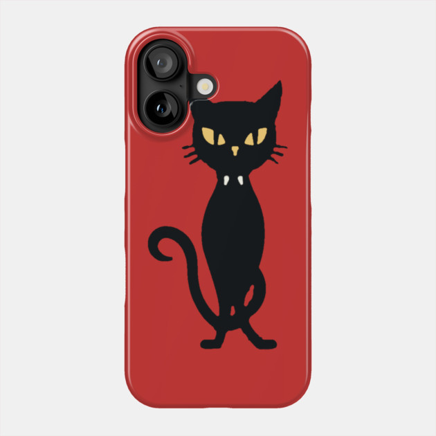 Spooky Vampire Cat Phone Case by DonWillisJrArt