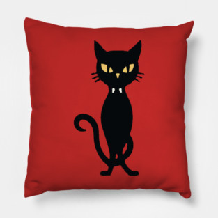 Spooky Vampire Cat Pillow