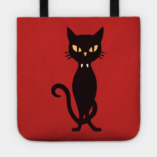 Spooky Vampire Cat Tote
