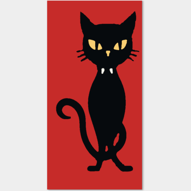Spooky Vampire Cat Wall Art by DonWillisJrArt