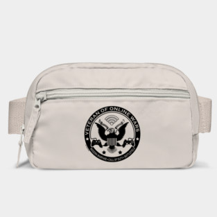 Veteran of Online Wars - Black logo Bag