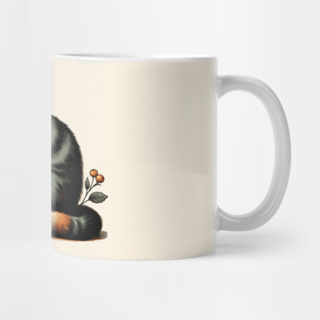 Vintage Halloween Cat and Pumpkin by HolidayBug