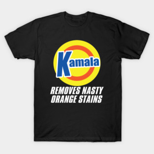 Kamala Removes Nasty Orange Stains T-Shirt