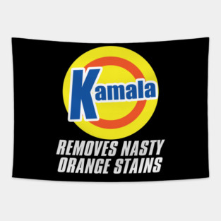 Kamala Removes Nasty Orange Stains Tapestry