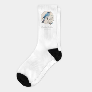 Mountain Bluebird Socks