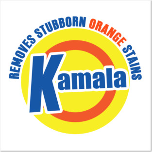 Kamala Removes Stubborn Orange Stains Posters and Art