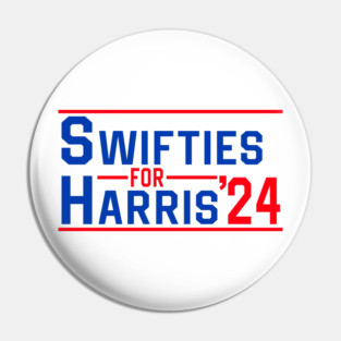 Swifties For Harris 24 - Harris For President 2024 Pin