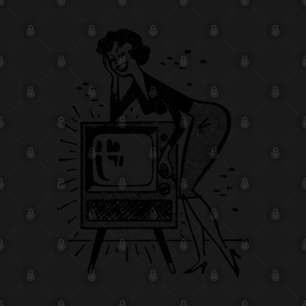 Retro Television Advertisement Vintage 50s TV Graphics by Yesteeyear