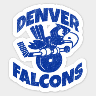 Retro Hockey - Denver Falcons Hockey Team - USHL Fifties Sticker