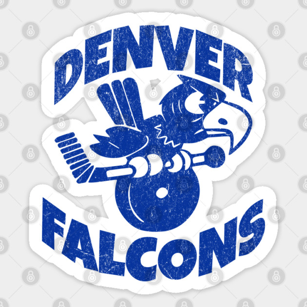 Retro Hockey - Denver Falcons Hockey Team - USHL Fifties Sticker by Yesteeyear