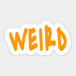 WEIRD - Orange (tRump) - Front Sticker