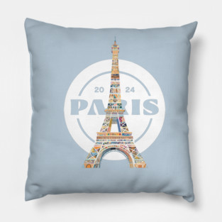 Olympics 2024 Paris Gold Pillow
