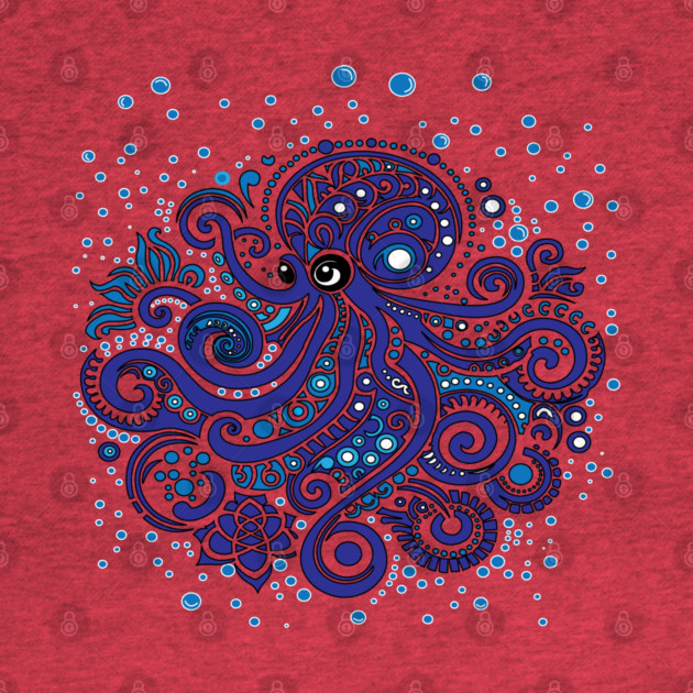 Blue Octopus by DickinsonDesign