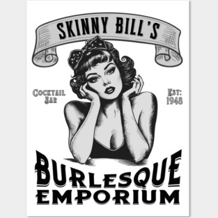 Skinny Bill's Burlesque Emporium Posters and Art