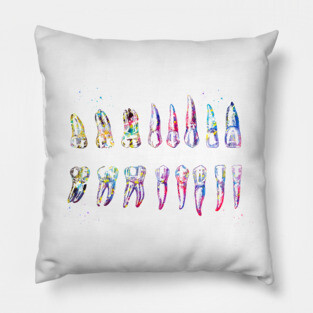 Teeth Diagram Pillow