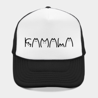 Kamala Cat Typography Alphabet Cute Funny Saying Quote Women Hat