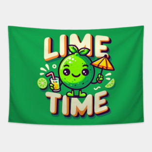 Chillin' with a Lime Vibe Tapestry