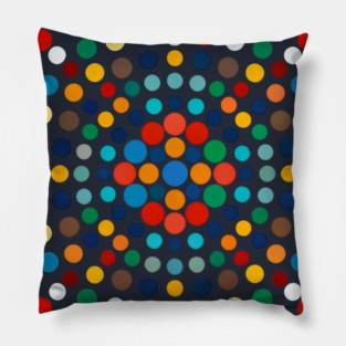 Polka Pulse: Color Rhythm Pillow