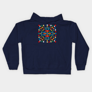 Polka Pulse: Color Rhythm Kids Hoodie