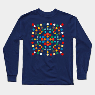 Polka Pulse: Color Rhythm Long Sleeve T-Shirt