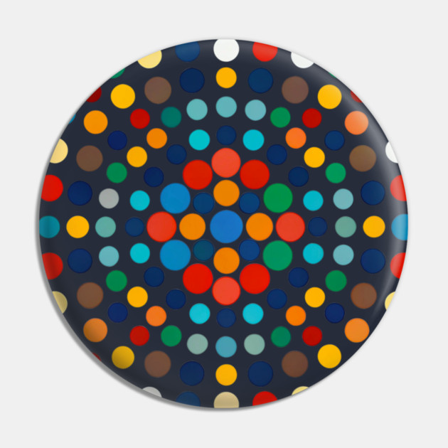 Polka Pulse: Color Rhythm Pin by DonWillisJrArt