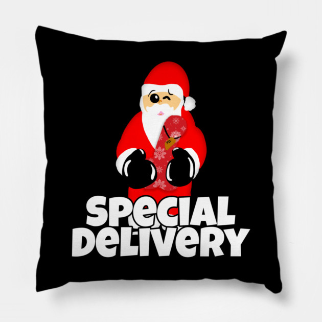 Special Delivery Naughty Santa Dildo Sex Toy Pillow by belownormal
