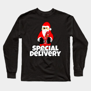 Special Delivery Naughty Santa Dildo Sex Toy Long Sleeve T-Shirt