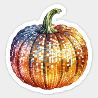 Disco Pumpkin Sticker