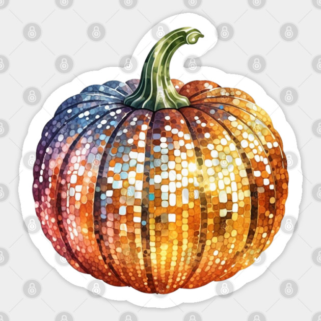 Disco Pumpkin Sticker by HolidayBug
