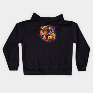 Halloween Cow Kids Hoodie