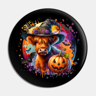 Halloween Cow Pin