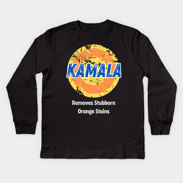 Kamala-Harris Kids Long Sleeve T-Shirt by BlackMeme94