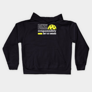 Dink Responsibly - Pickleball Kids Hoodie