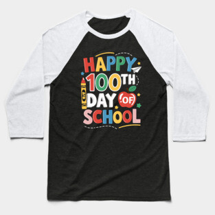 100-days-of-school Baseball T-Shirt