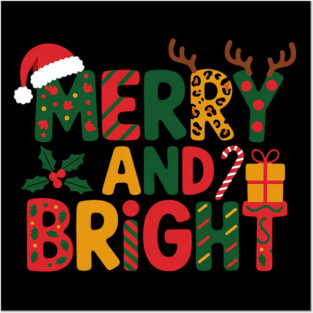 Merry-and-bright Posters and Art