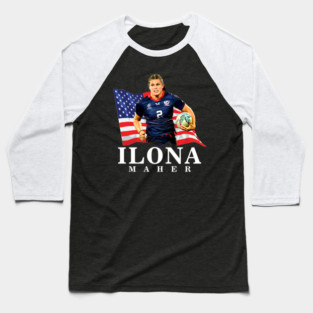 Ilona Maher // USA Women's Rugby Baseball T-Shirt