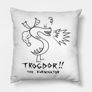 Trogdor the Burninator Dragon Pillow