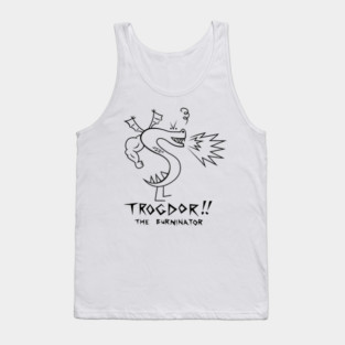Trogdor the Burninator Dragon Tank Top