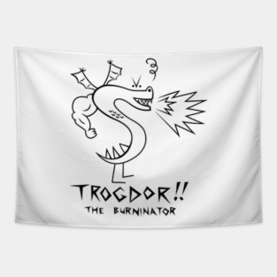Trogdor the Burninator Dragon Tapestry