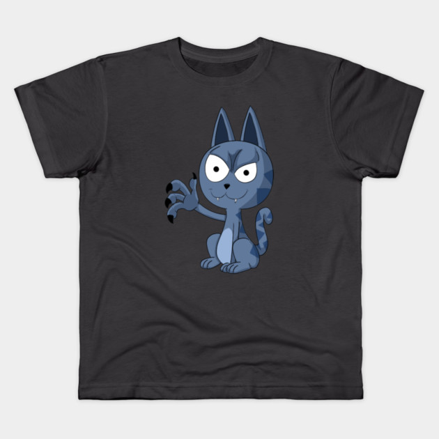 PSYCHO CAT Kids T-Shirt by droidmonkey
