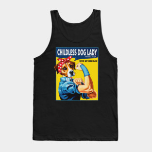 Childless Dog Lady For Kamala Harris 2024 Election Tank Top