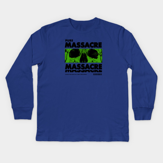 PURE MASSACRE Kids Long Sleeve T-Shirt by artslaves