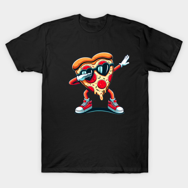 Funny Dabbing Pizza, Love Eating Pizza T-Shirt by logiamerch