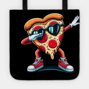 Funny Dabbing Pizza, Love Eating Pizza Tote