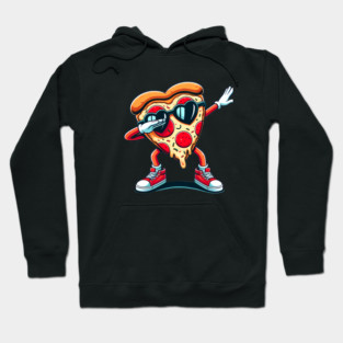 Funny Dabbing Pizza, Love Eating Pizza Hoodie