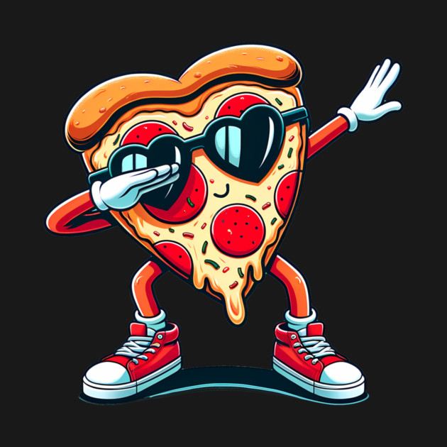 Funny Dabbing Pizza, Love Eating Pizza by logiamerch
